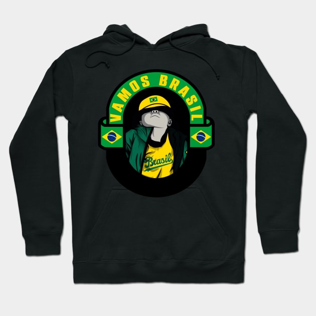 brazil world cup Hoodie by lounesartdessin